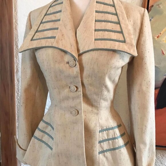 Jackets & Blazers - 1950s Lilli Ann Hourglass Suit (as seen in Vogue's March 1956 ad)